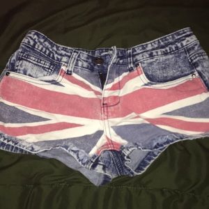 British flag shorts